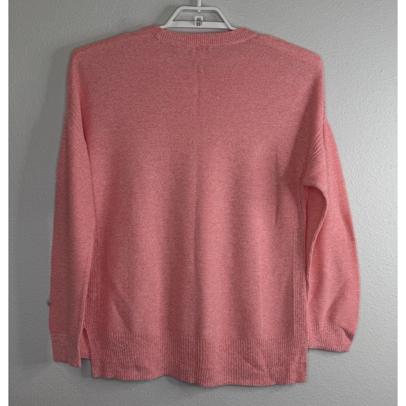 J.Crew Pullover Sweater Womens Sz Large Pink Long Sleeve Round Neck Lightweight - Picture 5 of 8